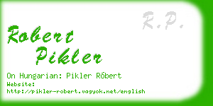 robert pikler business card